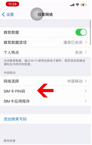 潭牛镇苹果14维修网分享如何给iPhone14的SIM卡设置密码 