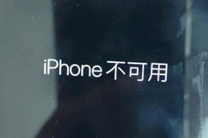 潭牛镇苹果服务网点分享锁屏界面显示“iPhone 不可用”如何解决 