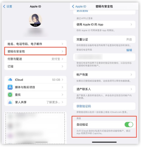 潭牛镇苹果手机维修分享iOS 16 自动验证功能开启方法 